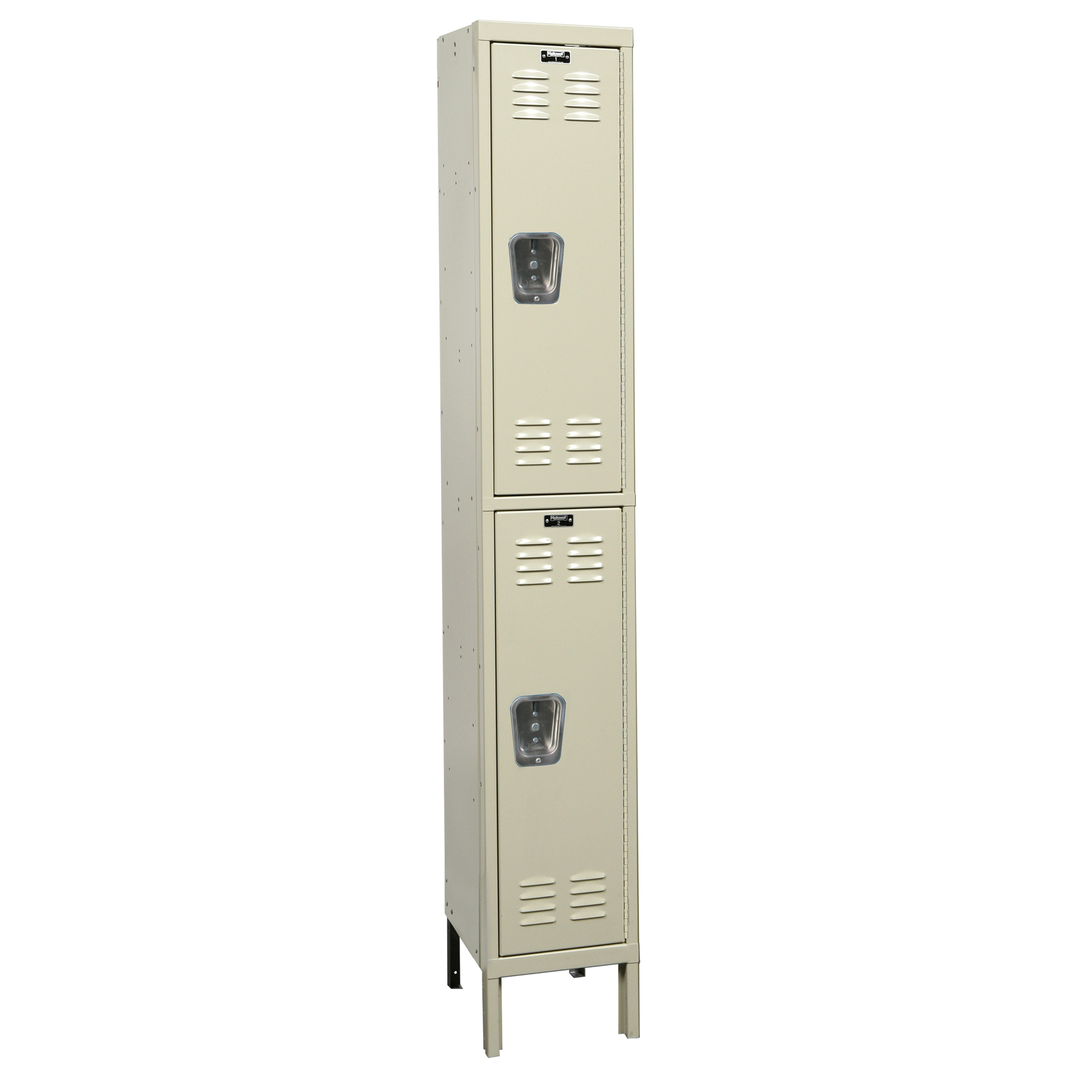 Hallowell, Double Tier Premium Locker, Height 78 in, Width 15 in, Color Tan, Model# U1558-2A-PT